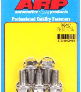m10 x 1.25 x 20 hex ss bolts (5pcs)