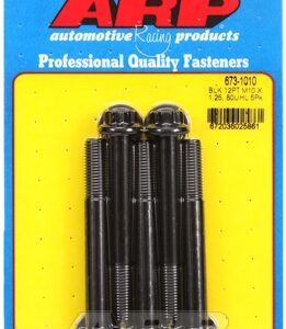 m10 x 1.25 x 80 12pt black oxide bolts (5pcs)
