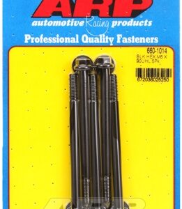 m6 x 1.00 x 90 hex black oxide bolts (5pcs)