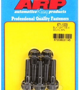 m8 x 1.25 x 30 12pt black oxide bolts (5pcs)