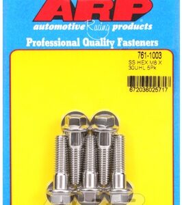 m8 x 1.25 x 30 hex ss bolts (5pcs)
