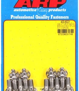 m8 x 1.25 x 32mm broached stud kit 10pcs