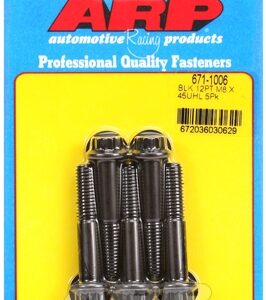 m8 x 1.25 x 45 12pt black oxide bolts (5pcs)