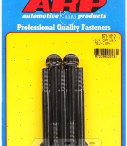 m8 x 1.25 x 75 12pt black oxide bolts (5pcs)