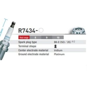 ngk racing spark plug m14 x 19mm (hex 16.0mm) 50.5mm
