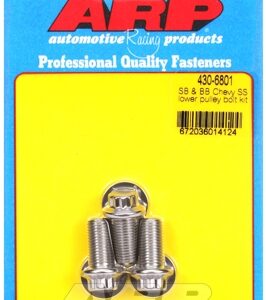 sb & bb chevy ss lower pulley bolt kit