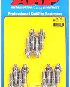 "sb chevy 3/8"" 12pt ss header stud kit"