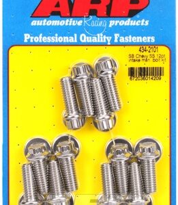 sb chevy ss 12pt intake manifold bolt kit