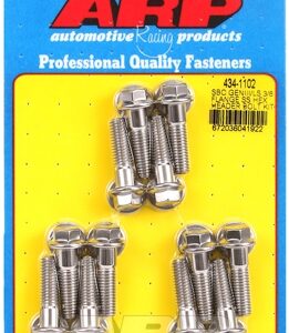 sbc geniii/ls 3/8 flange ss hex header bolt kit