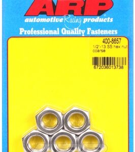 "1/2"" 13 ss coarse hex nut kit" (5pcs)