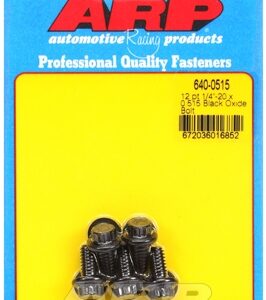 "1/4"" 20 x 0.515 12pt black oxide bolts" (5pcs)