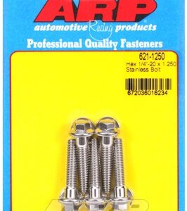 "1/4"" 20 x 1.250 hex ss bolts" (5pcs)