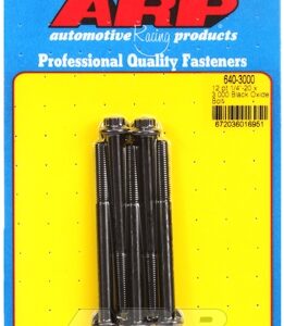 "1/4"" 20 x 3.000 12pt black oxide bolts" (5pcs)