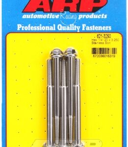 "1/4"" 20 x 3.250 hex ss bolts" (5pcs)