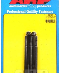 "1/4"" 20 x 4.000 hex black oxide bolts" (5pcs)