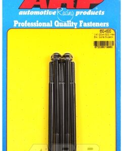 "1/4"" 20 x 4.500 hex black oxide bolts" (5pcs)