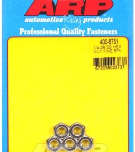 "1/4"" 28 ss fine hex nut kit " (5pcs)