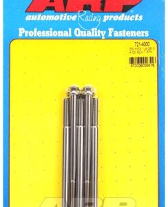 "1/4"" 28 x 4.000 hex ss bolts" (5pcs)