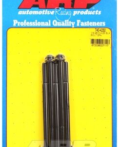 "1/4"" 28 x 4.250 12pt black oxide bolts" (5pcs)