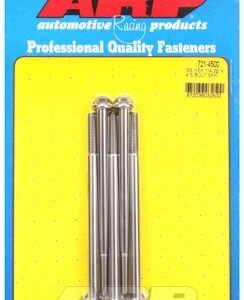 "1/4"" 28 x 4.500 hex ss bolts" (5pcs)