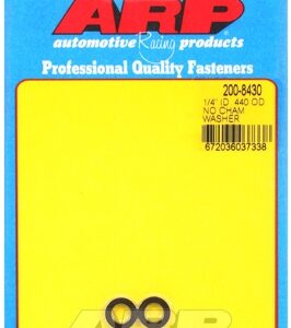"1/4""id .440""od no chamfer black washers"