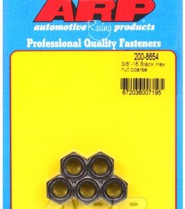 "3/8 16"" black coarse hex nut kit" (5pcs)