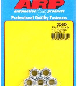 "3/8"" 16 cad coarse nyloc hex nut kit" (5pcs)