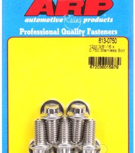 "3/8"" 16 x 0.750 12pt ss bolts" (5pcs)