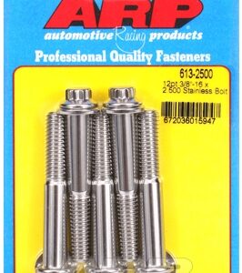 "3/8"" 16 x 2.500 12pt ss bolts" (5pcs)
