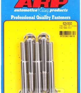 "3/8"" 16 x 3.000 hex ss bolts" (5pcs)