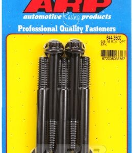 "3/8"" 16 x 3.500 12pt 7/16 wrenching black oxide bolts"5pcs