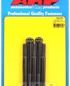 "3/8"" 16 x 3.750 12pt black oxide bolts" (5pcs)