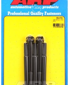 "3/8"" 16 x 3.750 hex 7/16 wrenching black oxide bolts"(5pcs