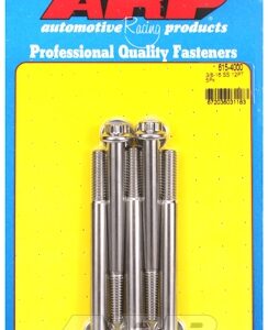 "3/8"" 16 x 4.000 12pt 7/16 wrenching ss bolts" (5pcs)