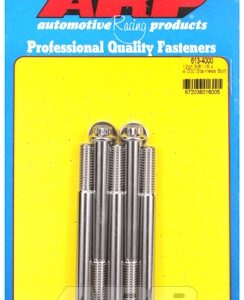 "3/8"" 16 x 4.000 12pt ss bolts" (5pcs)