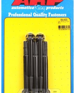 "3/8"" 16 x 4.000 hex 7/16 wrenching black oxide bolts"(5pcs
