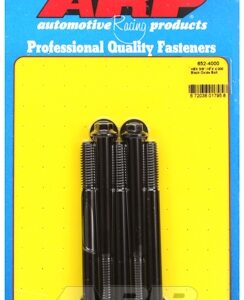 "3/8"" 16 x 4.000 hex black oxide bolts" (5pcs)