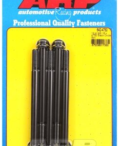 "3/8"" 16 x 4.750 12pt black oxide bolts" (5pcs)