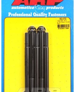 "3/8"" 16 x 4.750 hex black oxide bolts" (5pcs)