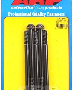 "3/8"" 16 x 5.000 12pt black oxide bolts" (5pcs)