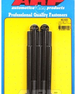 "3/8"" 16 x 5.000 hex black oxide bolts" (5pcs)