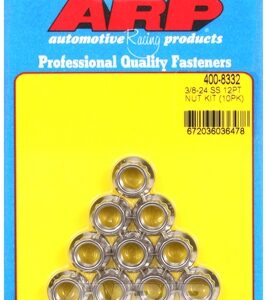 3/8 24 ss 12pt nut kit (10pcs)