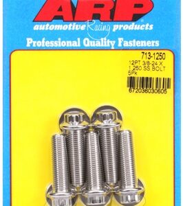 "3/8"" 24 x 1.250 12pt ss bolts" (5pcs)