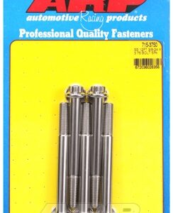 "3/8"" 24 x 3.750 12pt 7/16 wrenching ss bolts" (5pcs)