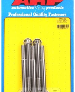 "3/8"" 24 x 3.750 12pt ss bolts" (5pcs)