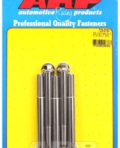 "3/8"" 24 x 3.750 hex ss bolts" (5pcs)