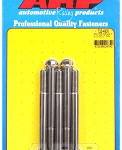 "3/8"" 24 x 4.000 hex ss bolts" (5pcs)