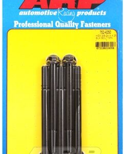 "3/8"" 24 x 4.250 hex black oxide bolts" (5pcs)