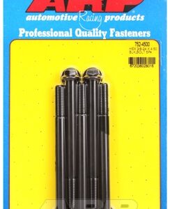 "3/8"" 24 x 4.500 hex black oxide bolts" (5pcs)