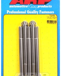 "3/8"" 24 x 4.750 12pt ss bolts" (5pcs)